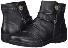 Load image into Gallery viewer, Clarks Women's Cheyn Zoe Ankle Boot, Black Leather, 9