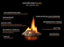 Load image into Gallery viewer, (18 Packs) Insta-Fire Granulated Fire Starter, All Natural, Eco-Friendly, Lights up to 48 Total Fires in Any Weather, Awarded 2017 Fire Starter of The Year