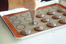 Load image into Gallery viewer, Silpat Perfect Macaron Non-Stick Silicone Baking Mat, 11-5/8" x 16-1/2", Orange