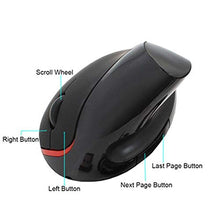 Load image into Gallery viewer, Keturi Ergonomic Wireless Vertical Mouse Charging Mouse Designed Specifically for Gaming.Portable Mobile Optical Mice for Laptop Computer (Blue)