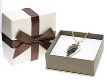Load image into Gallery viewer, COAI Raw Obsidian Dragonglass Arrowhead Pendant Necklace for Men 31.5"