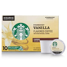 Load image into Gallery viewer, Starbucks Flavored K-Cup Coffee Pods — Vanilla for Keurig Brewers — 1 box (10 pods)