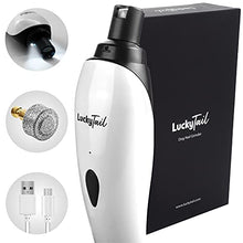Load image into Gallery viewer, LuckyTail Dog Nail Grinder Trimmer β Professional Quiet 2-Speed Rechargeable Electric Pet Grooming & Smoothing Tool Kit β Painless Paw Clipper