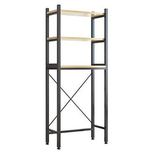 Load image into Gallery viewer, UDEAR 3 Shelf Bathroom Space Saver,Over The Toliet,The Clamshell Washing Machine Rack,Bathroom Corner Stand Storage Organizer Accessories,Bathroom Tower Shelf,Space Saver,Black