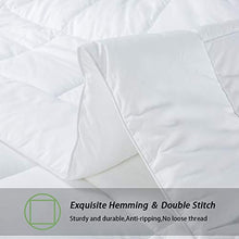 Load image into Gallery viewer, ilavande White Queen Comforter,Full Fluffy Soft Down Alternative Comforter,Warm Lightweight Duvet Insert,All-Season White Quilted Comforter-Machine Washable-Queen Size Comforter 90"x90"