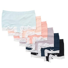Load image into Gallery viewer, Alyce Intimates Seamless Womens Boyshort with Lace Trim and Ruching Detail, Pack of 6