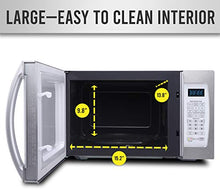 Load image into Gallery viewer, Farberware Professional FMO13AHTBKF 1.3 Cu. Ft. 1100-Watt Microwave Oven with Smart Sensor Cooking, ECO Mode and Blue LED Lighting, Matte Black