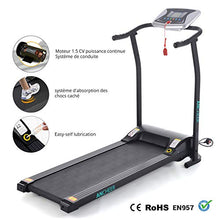 Load image into Gallery viewer, ANCHEER Treadmill, Treadmills for Home with LCD and Pulse Rate Grips Motorized Running Walking Jogging Exercise Fitness Machine Trainer Equipment for Home Gym Office (Navy Sliver)