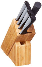 Load image into Gallery viewer, Kai Luna Knife Block Set, 6 Piece Kitchen Knives Set with Black Handles, Japanese Style Cutlery, Includes Chef, Utility, Paring, and Citrus Knives plus Honing and Sharpening Steel