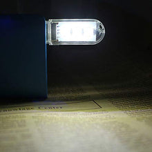 Load image into Gallery viewer, OUOU USB Reading Light Mini Portable LED Night Light USB Keychain Lights for Reading Outdoor Powered Camping Lamp-(Pack of 5)