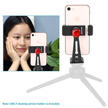Load image into Gallery viewer, Neewer Metal Cellphone Holder Clip Desktop Tripod Mount Adapter for iPhone X 8 8plus 7 7plus,Samsung S9 S8,Huawei P9 Smartphone within 2.2-3.5 inches Width,Mount Tripod Ball Head Light Stand Slider