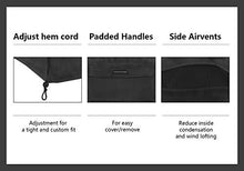 Load image into Gallery viewer, Patio Watcher 144 Inches Patio Furniture Cover Durable Water Resistant Outdoor Furniture Sets Cover with Secure Buckle Straps, Black