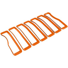 Load image into Gallery viewer, Bonbo Mesh Grille Grill Insert & Headlight Turn Light Cover Trim Exterior Accessories for Jeep Wrangler JL Sport/Sports 2018 2019 2020 2021 2022 (Orange)