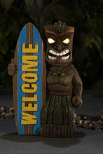 Load image into Gallery viewer, VP Home Tiki Welcome Surfboard Solar Powered LED Outdoor Decor Garden Light