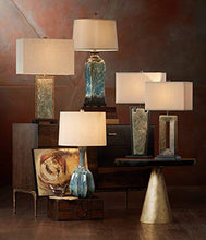Load image into Gallery viewer, Tahoe Rustic Table Lamp Natural Stale Rectangular Box Shade for Living Room Family Bedroom Bedside Nightstand Office - Franklin Iron Works
