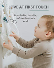 Load image into Gallery viewer, Muslin Bamboo Baby Washcloths - Soft Organic Baby Wash Cloths Perfect for Newborn Sensitive Skin - Absorbent Baby Wipes, Burp Cloths or Face Towels - Set of 6-12x12 in(Feathers)