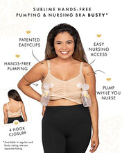 Load image into Gallery viewer, Sublime Busty Hands Free Pumping Bra | Patented All-in-One Pumping & Nursing Bra with EasyClip for F, G, H, I Cup (Beige, XXX-Large-Busty)