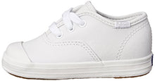 Load image into Gallery viewer, Keds Champion Lace Toe Cap Sneaker (Infant/Toddler),White,1 Infant M