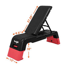 Load image into Gallery viewer, Yes4All Multifunctional Fitness Aerobic Step Platform/Aerobic Deck, Household Step Workout Bench for Home Gym (Red/Black)