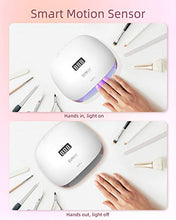 Load image into Gallery viewer, UV Led Nail Lamp for Gel Polishes,SUNUV 48W UV Gel Nail Dryer for Manicure and Pedicure with Sensor and 4 Timers SUN4S