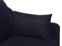 Load image into Gallery viewer, Serta Carmina Contemporary Upholstered 75" Living Room Sofa, Modern Couch for Two or Three, High Plush Seat Cushions and Back Pillows, Easy Assembly, Navy Blue
