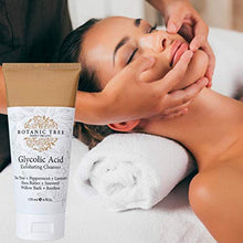 Load image into Gallery viewer, Botanic Tree Glycolic Acid Face Wash-Facial Exfoliating Cleanser w/ 10% Glycolic Acid-Acne Facial Wash For a Deep Clean-Anti Aging AHA Peel for Acne, Wrinkle Reduction-Natural Skin Facewash Scrub for Cystic Acne-6 Oz