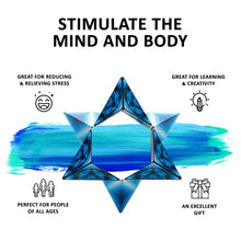 Load image into Gallery viewer, SHASHIBO Shape Shifting Box - Award-Winning, Patented Fidget Cube w/ 36 Rare Earth Magnets - Extraordinary 3D Magic Cube – Shashibo Cube Magnet Fidget Toy Transforms Into Over 70 Shapes (Blue Planet)