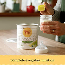 Load image into Gallery viewer, Burt's Bees Baby Organic Baby Formula, Infant Milk, Infant Formula with Iron, Milk-Based Powder with Vitamin D, Vitamin E, Vitamin K, DHA, Calcium, Prebiotics, 34 Ounce