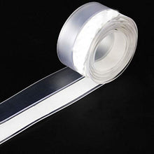 Load image into Gallery viewer, Transparent Windproof Silicone Sealing Strip Bar Door Window Sealing Strip Weather Adhesive Tape Door Bottom Seal Strip for Door Draft Stopper for Doors Windows and Shower Glass Gaps (Clear)