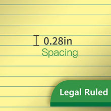 Load image into Gallery viewer, KAISA Legal Pad Writing Pads, Legal Ruled 5"x8" 50 sheets Perforated Recycled Paper Write Pad Notepad, Yellow/Canary(12pads), KSU-5675