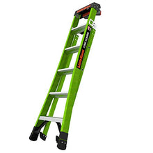 Load image into Gallery viewer, Little Giant Ladders, King Kombo, Professional, 6 Ft. A Frame, 10 Ft. Extension, Single Hinge, Fiberglass, Type 1AA, 375 lbs Weight Rating, (13906-001)