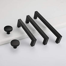 Load image into Gallery viewer, goldenwarm 15 Pack Black Cabinet Knobs Round Kitchen Cabinet Hardware - LS5310BK Mushroom Bathroom Cabinet Knobs Heavy Cabinet Door Knobs Samll Cabinet knobs, 1.27 Inch Diameter