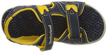 Load image into Gallery viewer, Timberland Adventure Seeker Two-Strap Sandal (Toddler/Little Kid),Navy/Yellow,11 M US Little Kid