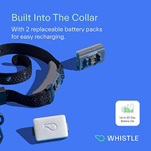Load image into Gallery viewer, Whistle GPS + Health + Fitness - Smart Dog Collar, Waterproof Dog GPS Tracker Plus Health & Fitness Monitor, 24/7 Pet Tracker, 2 Rechargeable Batteries, Switch (Newest Model), (Black), S/M