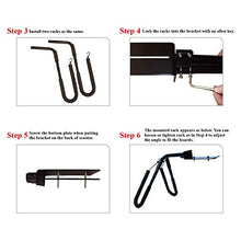 Load image into Gallery viewer, Onefeng Sports Surfboard Scooter Moped Bike Rack, Aluminum Lightweight Bicycle Surf Board Carrier for Sports Outdoors, Mount to Safely Carry Your Surfboard On Your Moped