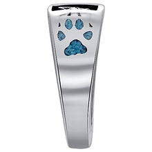 Load image into Gallery viewer, Southwestern Style Natural Turquoise Gemstone Sterling Silver Wolf Paw & Claw Ring Size 10