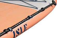 Load image into Gallery viewer, ISLE Pioneer Inflatable Stand Up Paddleboard & iSUP Bundle Accessories & Backpack — Wide Stance, Durable, Lightweight — 285 lbs Capacity (Coral Pink, 10'6" x 34" x 6")