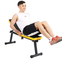 Load image into Gallery viewer, Soges Folding Dumbbell Bench Height Adjustable Incline Exercise Bench, Multi-Functional Home Gym Strength Training Fitness Workout Station, PSBB003