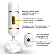Load image into Gallery viewer, jiooq066 Lifelike Medical Grade Silicone Di-ck with 7 Frequency Vibration for Personal Care, Wand Massager with Heating Function, Portable Size, USB Charging,Waterproof Tshirt