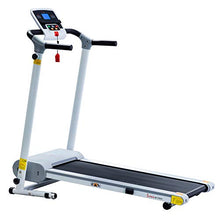 Load image into Gallery viewer, Sunny Health & Fitness SF-T7610 Electric Walking Folding Treadmill with LCD Display and Tablet Holder, 220 LB Max Weight, White