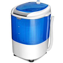 Load image into Gallery viewer, COSTWAY Mini Washing Machine with Spin Dryer, Electric Compact Laundry Machines Portable Durable Design Washer Energy Saving, Rotary Controller(Blue)