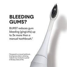 Load image into Gallery viewer, BURST Electric Toothbrush with Charcoal Sonic Toothbrush Head, White
