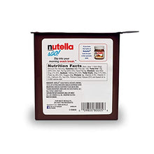 Load image into Gallery viewer, Nutella and Go Snack Packs, Chocolate Hazelnut Spread with Breadsticks, Perfect Bulk Snacks for Kids' Lunch Boxes, Great for Holiday Stocking Stuffers, 1.8 oz, Pack of 12