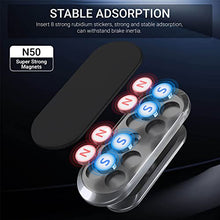 Load image into Gallery viewer, 【2 Pack】 TT&C Magnetic Car Zinc Alloy Phone Mount【Upgrade Magnet 8pcs】 Universal Dashboard Holder, Cell Phone Grip Car Kits, 360° Adjustable Super Strong Magnet for Samsung,iPhone, LG (Black)