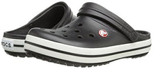 Load image into Gallery viewer, Crocs unisex-adult Crocband Clog | Comfortable Slip On Casual Water Shoe Black Men's 10, Women's 12 Medium