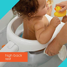 Load image into Gallery viewer, Summer My Bath Seat Soft Support (Aqua ) – Contoured Bath Seat for Children Transitioning to the Adult Bathtub – Features Drain Holes, Sure & Secure Suction Cups, and Spacious Open-Side Design