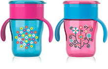 Load image into Gallery viewer, Philips Avent My Natural Drinking Cup 9oz, 2pk, Pink/Blue, SCF782/56