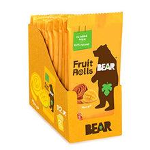 Load image into Gallery viewer, BEAR Real Fruit Snack Rolls - Gluten Free, Vegan, and Non-GMO - Mango – 12 Pack (2 Rolls Per Pack) - Healthy School And Lunch Snacks For Kids And Adults