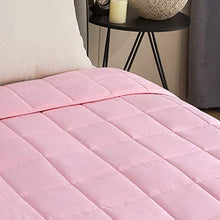 Load image into Gallery viewer, Isilila Weighted Blanket 60" x 80" 15 lbs Queen Size for Adults - 100% Nature Cotton with Premium Glass Beads(Blush Pink, 60"x80", 15 lbs)