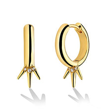 Load image into Gallery viewer, MYEARS Women Gold Stud Earrings 14K Gold Filled Small Boho Minimalist Simple Delicate Hypoallergenic Geometric Jewelry Gift (Phoenix Symmetrical)